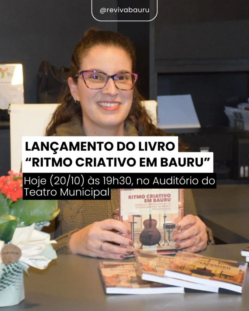 Lançamento do livro Ritmo Criativo em Bauru 2025